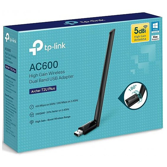 כרטיס רשת TP-Link AC600 Archer T2U Plus