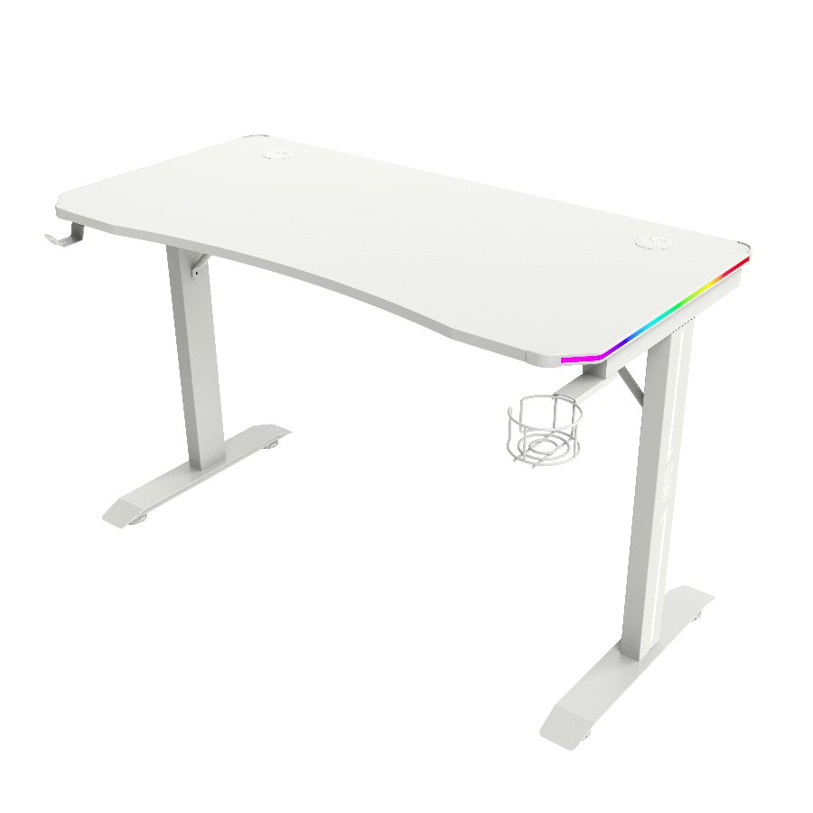 שולחן גיימינג לבן Dragon T5 RGB Gaming Table White