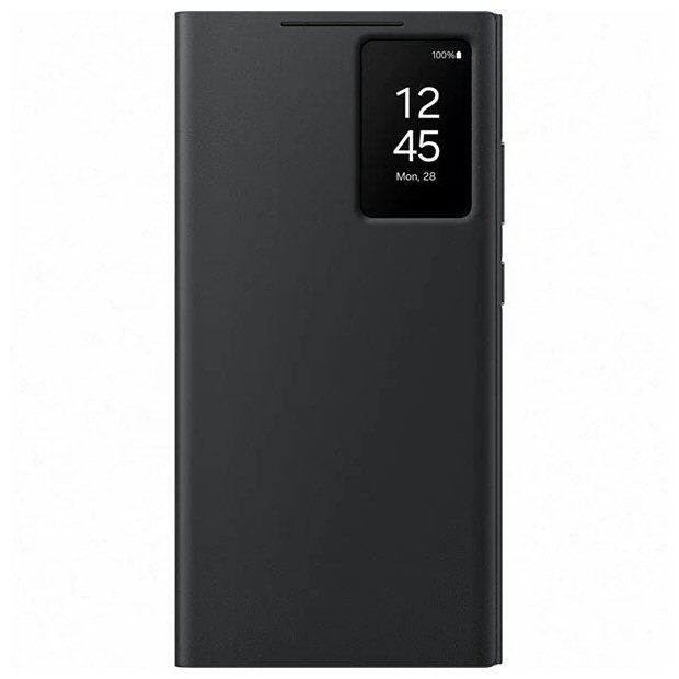 Samsung Smart View Wallet Case כיסוי מקורי שחור לגלקסי S24 אולטרה