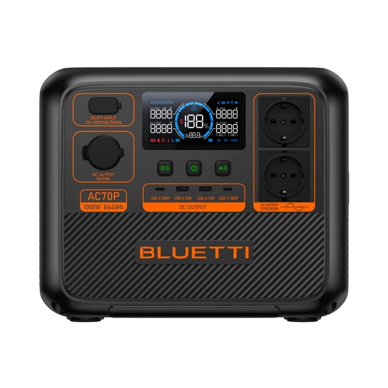 תחנת כח ניידת  BLUETTI AC70P     864WH