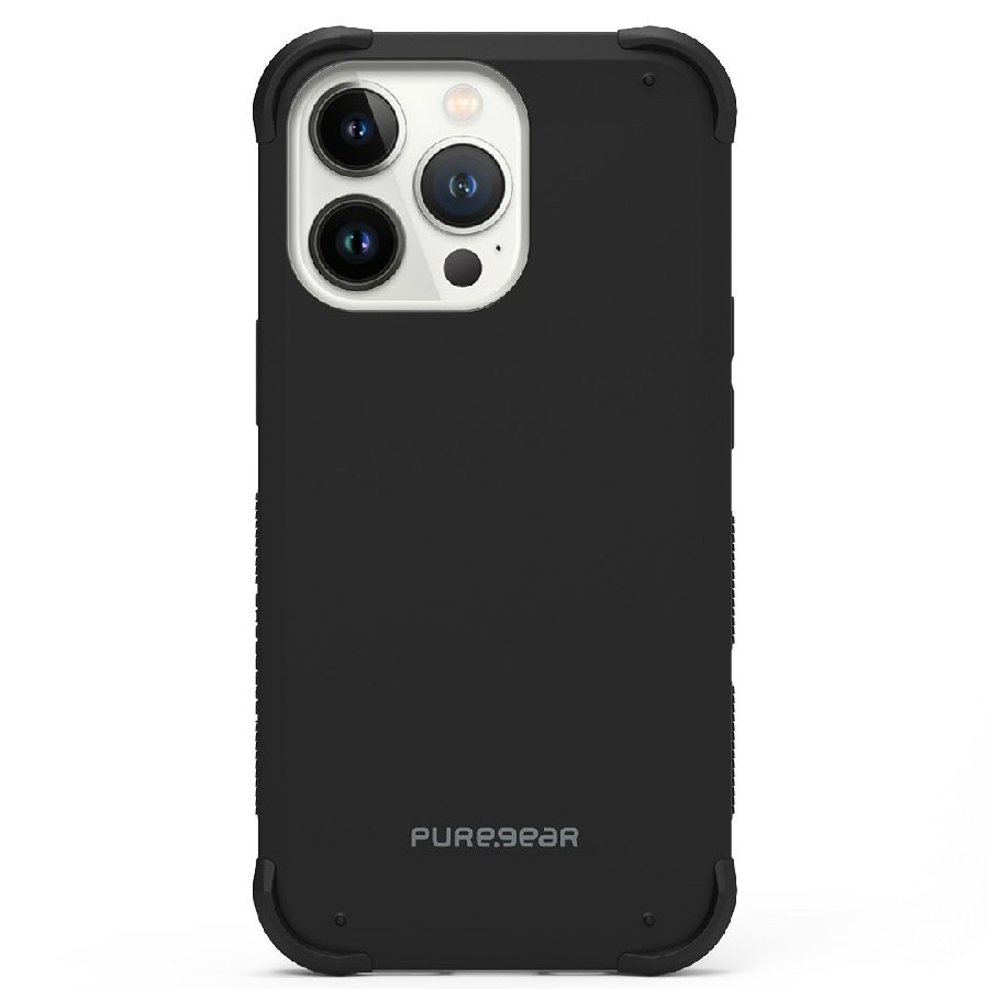 כיסוי לאייפון 16 פרו שחור PureGear DualTek