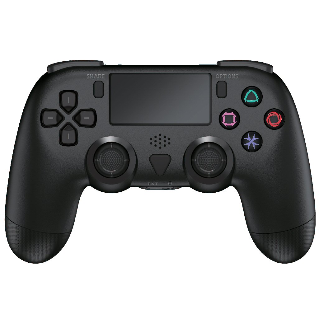 בקר אלחוטי ל Dragon PS4 Shock Double שחור