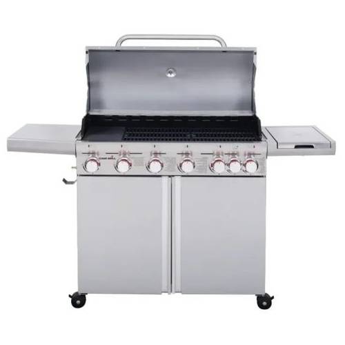 ‏גריל ‏גז גריל 6 מבערים +‎ כירת צד Char Grill KYQ-6S