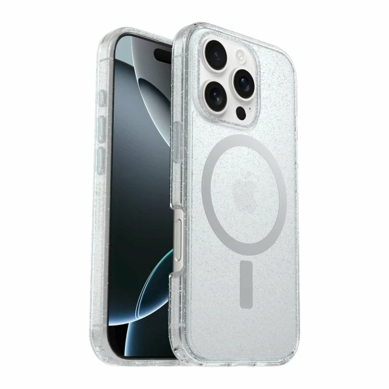 כיסוי לאייפון 16 פרו מקס OtterBox Symmetry MagSafe שקוף נצנצים