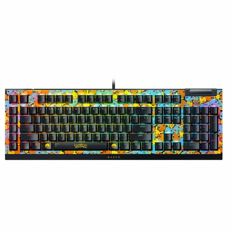 מקלדת מכנית Razer BlackWidow V4 X Pokémon Kanto Starter Edition