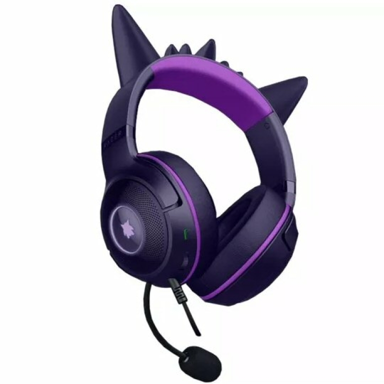 אוזניות גיימינג Razer Kraken Kitty V2 Pokémon Gengar Edition