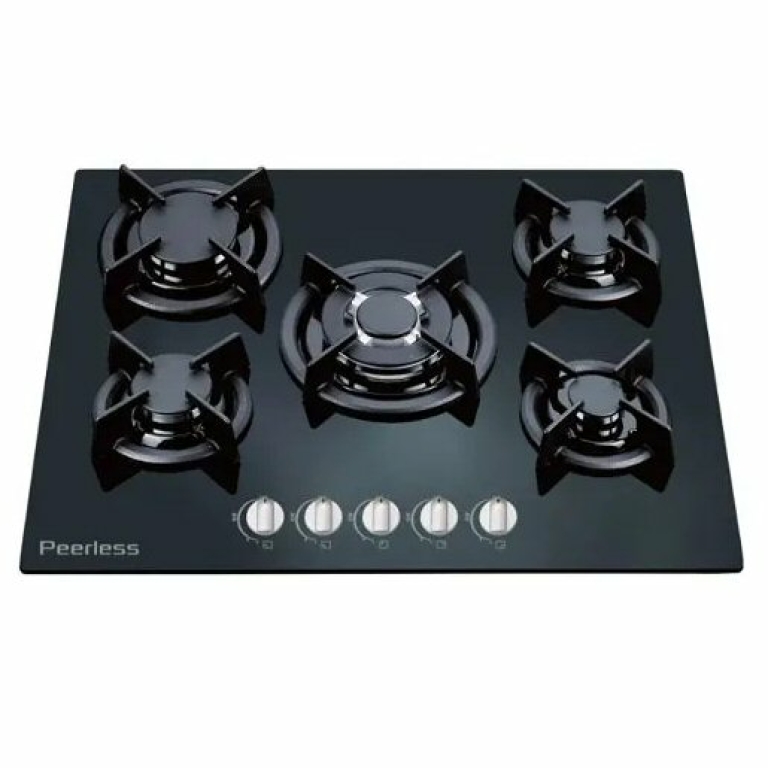 כיריים 5 להבות זכוכית שחורה Peerless ML-7030GB