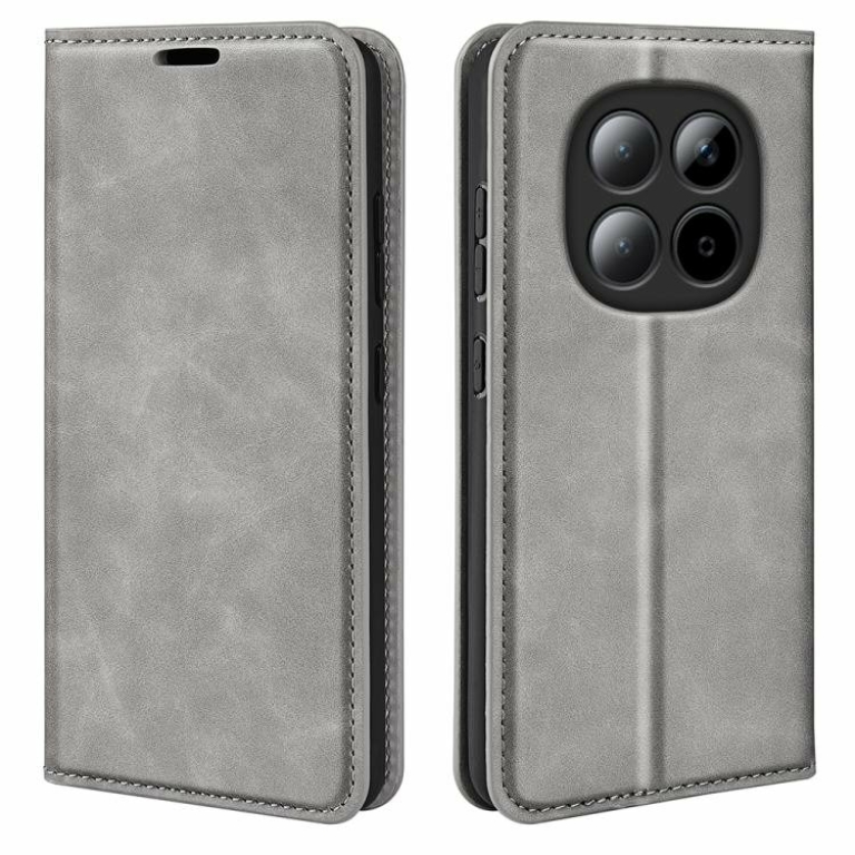 Dulero Wallet Case נרתיק ספר לשיאומי רדמי נוט 15 אפור