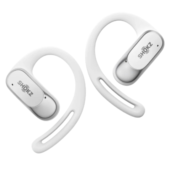 אוזניות ‏אלחוטיות Shokz OpenFit Air יבואן רשמי לבן
