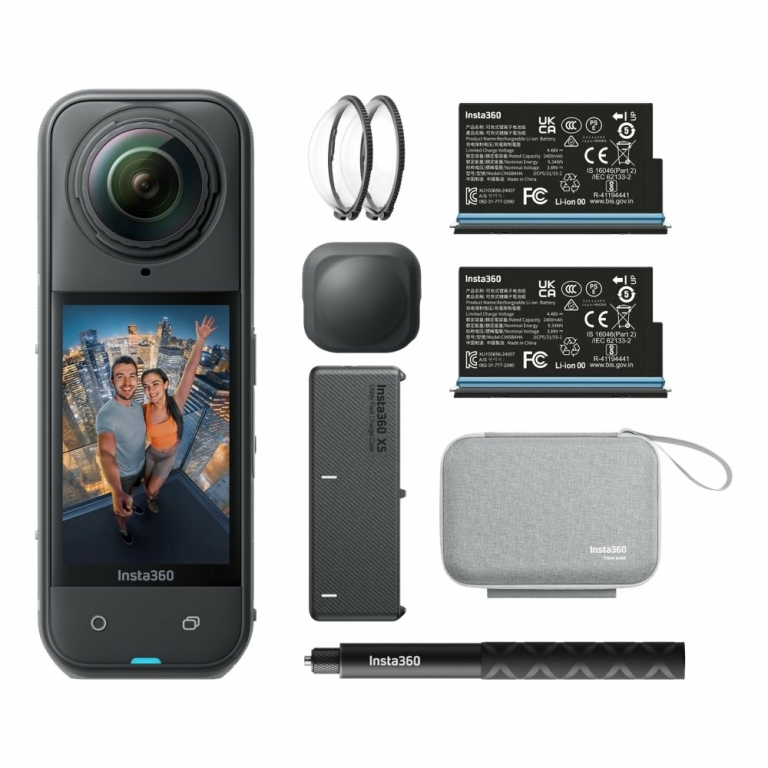 באנדל מצלמת אקסטרים 360 Insta360 X5 Essential Bundle יבואן רשמי