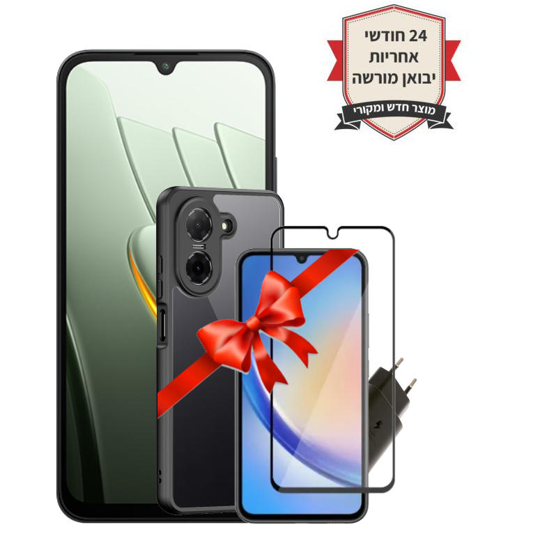 טלפון סלולרי Xiaomi Poco C81 Pro 64GB+4GB+כיסוי יוקרתי+מגן מסך נגד שברים+מטען בית מהיר