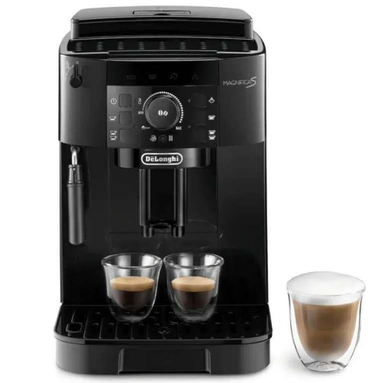 מכונת קפה אוטומטית DeLonghi ECAM12.121.B עם מטחנה ומקציף חלב