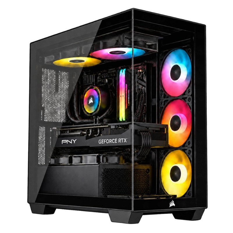 מחשב גיימינג iTechStore iCUE Build V2 עם AMD Ryzen 5 9600X, זיכרון 32GB DDR5, כונן 1TB NVMe, ‏RTX 5060 Ti 8GB ו Windows 11