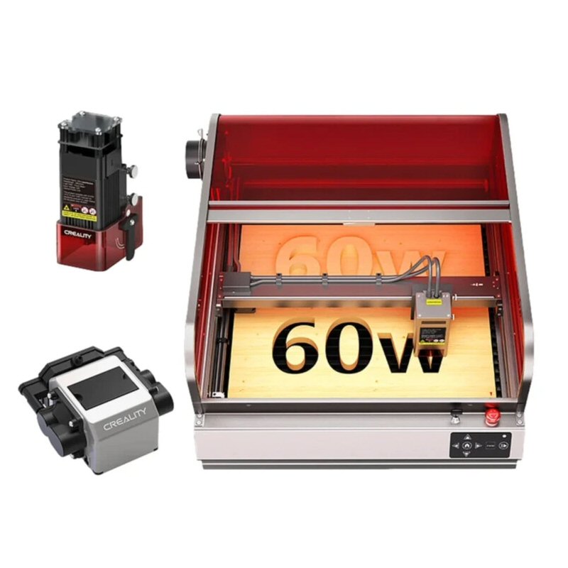 מכונת חריטה וחיתוך בלייזר Creality Falcon2 Pro 60W עם שטח עבודה 400×400 מ"מ