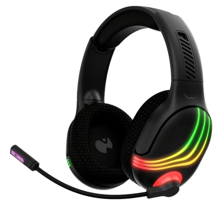 אוזניות גיימינג אלחוטיות Turtle Beach PDP Afterglow Wave RGB שחורות עם תאורת RGB ודרייברים 50 מ"מ
