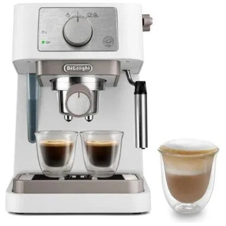 מכונת קפה ידנית DeLonghi Stilosa EC260.W שחורה 15 בר